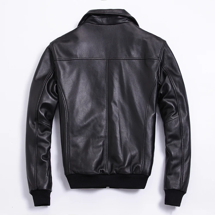 

Free shipping.Brand classic genuine leather coat for man,men's cowhide A2 jacket.plus size flight bomber jackets.sales