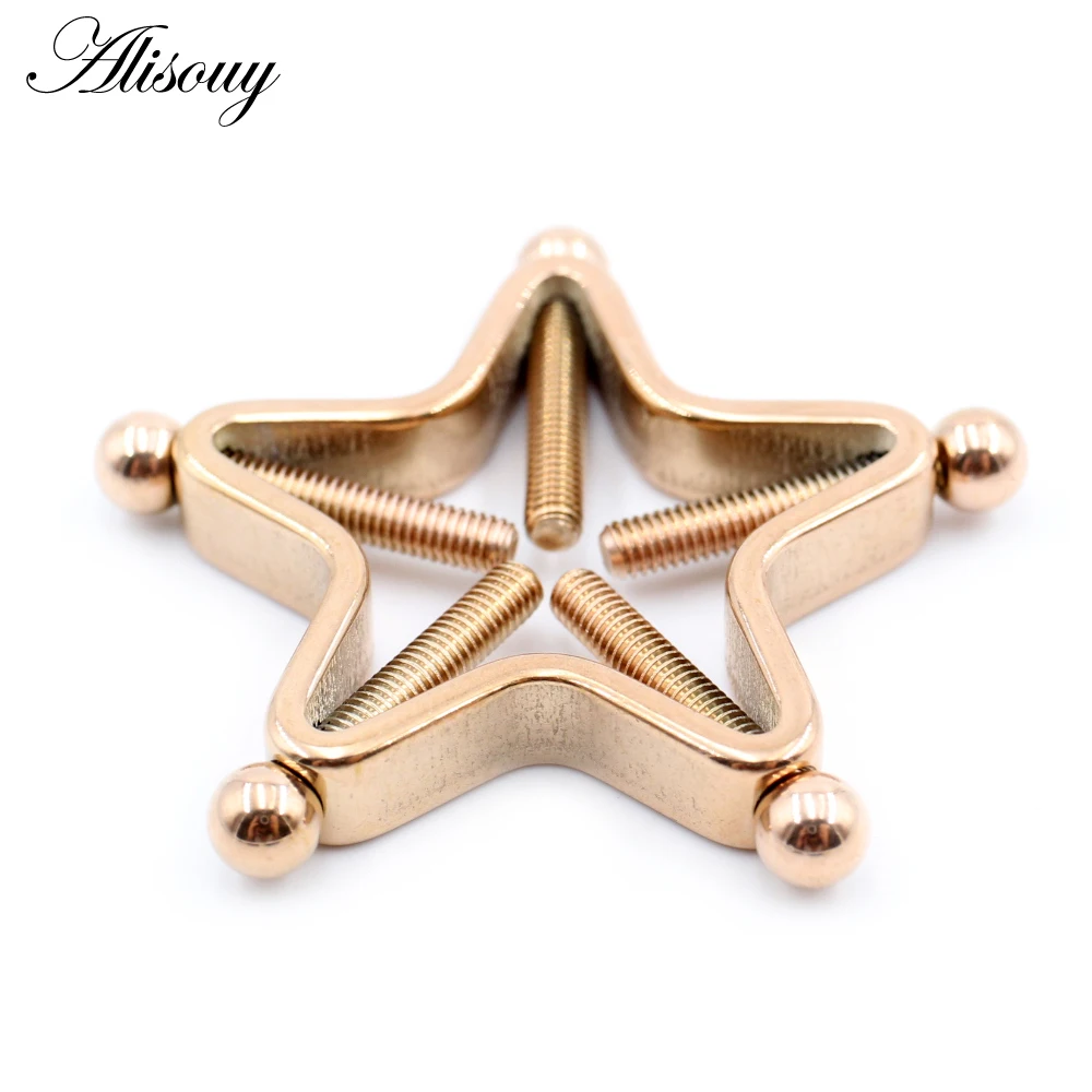 Alisouy 1pc Stainless Steel Sexy Women Star Screw Nipple Clamps Fake Nipple  Piercing Jewelry Non Piercing Nipple Ring Shield - Piercing Jewelry -  AliExpress