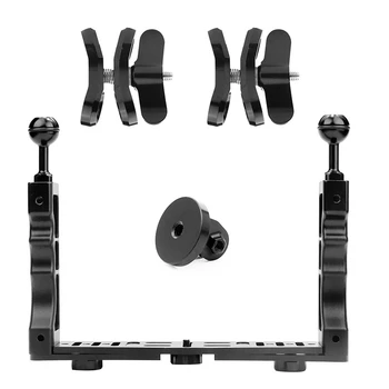 

Hot CNC Diving Aluminum Handheld Handle Hand Grip Stabilizer Rig Underwater Scuba Diving Stabilizer Tray Mount