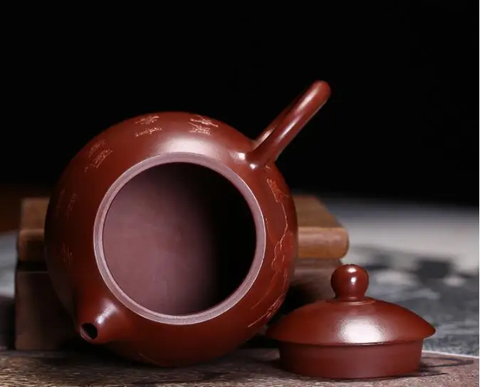140ml Yixing purple clay egg handpainted teapot kung fu pot teaware zisha drinkware