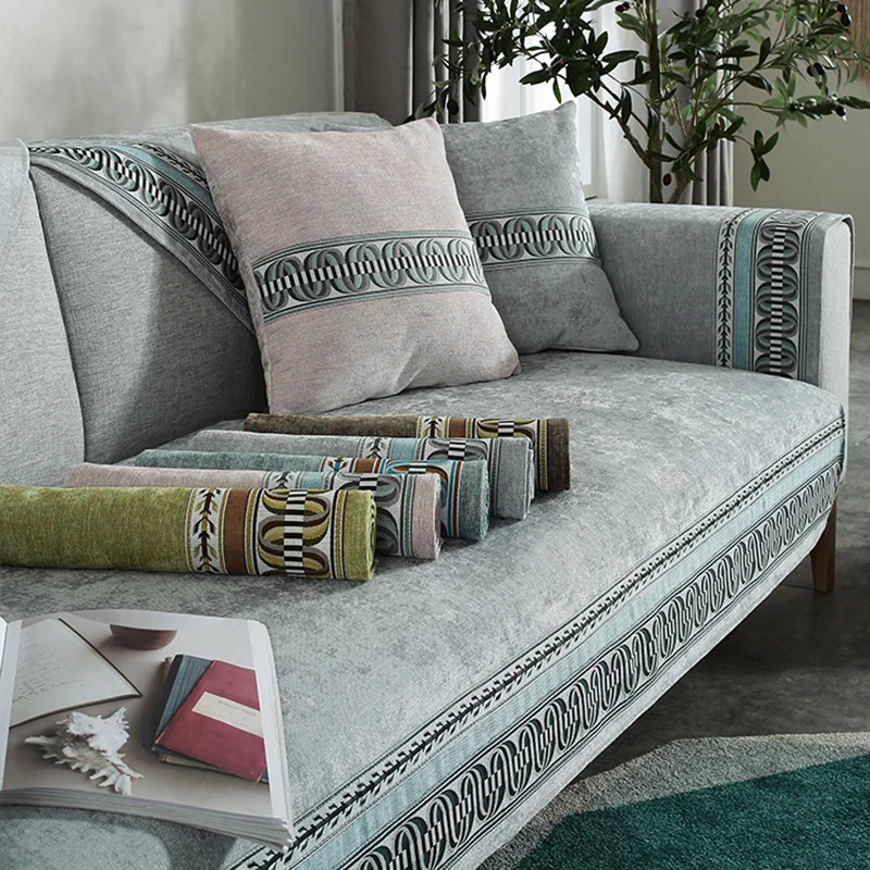 Chenille Non Slip Sofa Cushionnon Cushion Modern Removable Chenille Non Slip Sofa Cushionnon