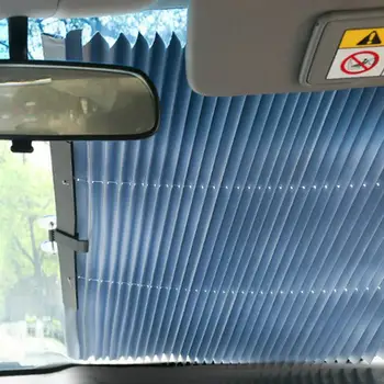 

Telescopic Shade Aluminum Film Heat Insulation Sunscreen For Sun Protection Front Gear Windshield Summer Car Sunshade