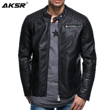 Мужская кожаная куртка, весенне-Осенняя мода, искусственная кожа ПУ, мотоциклетная куртка, Мужская байкерская куртка, Chaqueta Cuero Hombre, мужская куртка