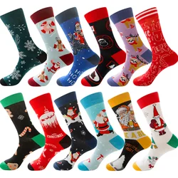 30 Style Fashion Christmas Socks Men's socks Women's Personality Funny Xmas Santa Claus Tree Snowflake Elk Snow Cotton Sock Gift