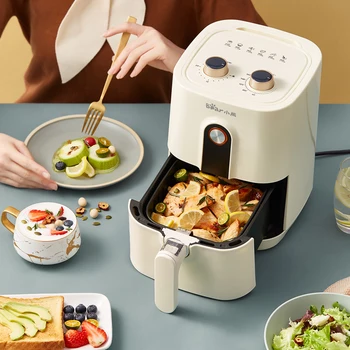 

2.8L Oil Free Air Fryer Health Fryer Food Airfryer Pizza Knob Control Multi Function Food Electric Fryer French Fries 1400W 220V