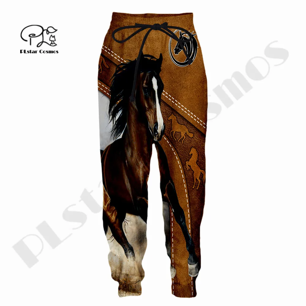 PLstar Cosmos Newest Horse Lover Art Funny Men/Women Streetwear 3DPrint Harajuku Unique Casual Jogger Sport Trousers Pants B-1