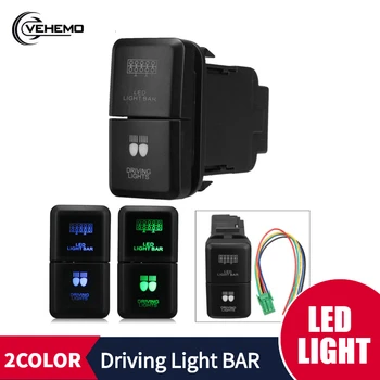 

Durable Driving Push ABS Black Pratical Universal LED Light Switch Bar for TOYOTA Hilux Prado