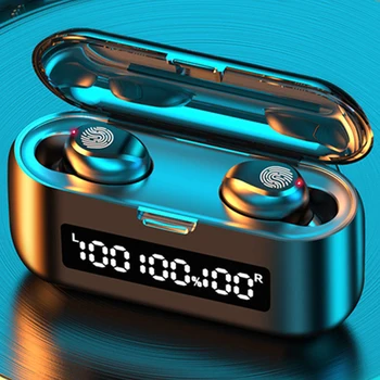 

TWS Wireless Earbuds LED Digital Display Headset Bluetooth 5.0 Fingerprint Earphones auriculares audifono