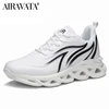 Men's Flame Printed Sneakers Flying Weave Sports Shoes Comfortable Running Shoes Outdoor Men Athletic Shoes ► Photo 3/6