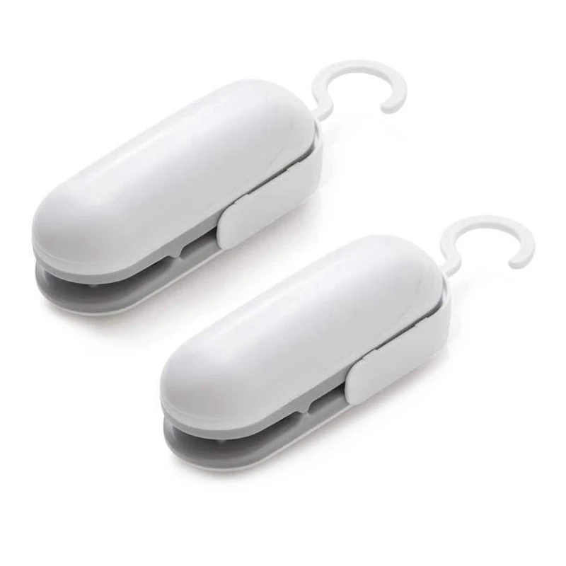

Portable Sealing Machine, Mini Bag Sealer 2 in 1 Heat Sealer and Cutter Handheld Portable Bag Resealer Sealer Hand Pressure Mach