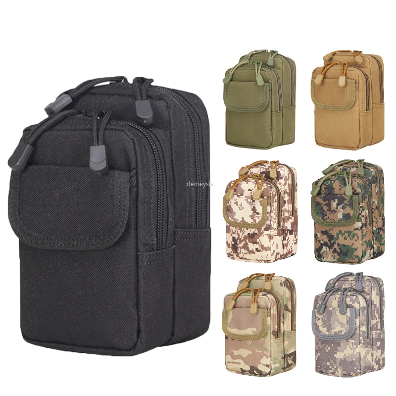 Waterproof Nylon Tactical Waist Belt Mobile Phone Bag Molle Military Airsoft Hunting Tools Wait Packs Hiking Climbing Pouches |