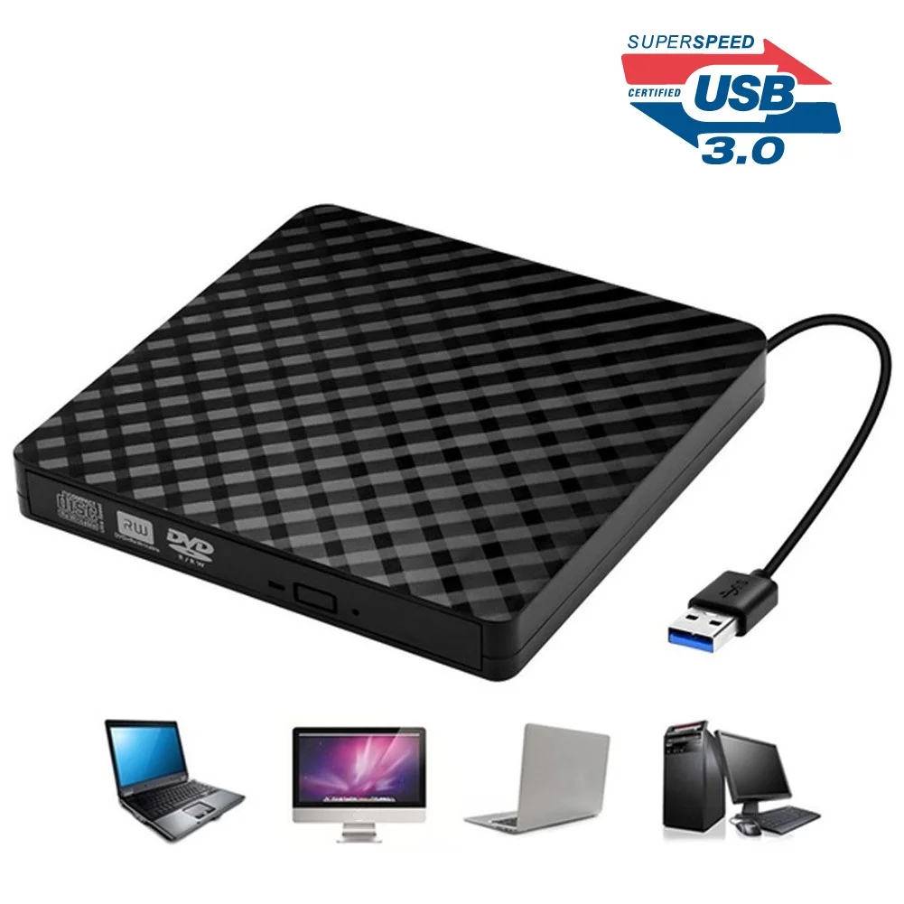 External DVD Drive Optical Drive USB 3 0 CD ROM Player CD ROM DVD RW Burners 2