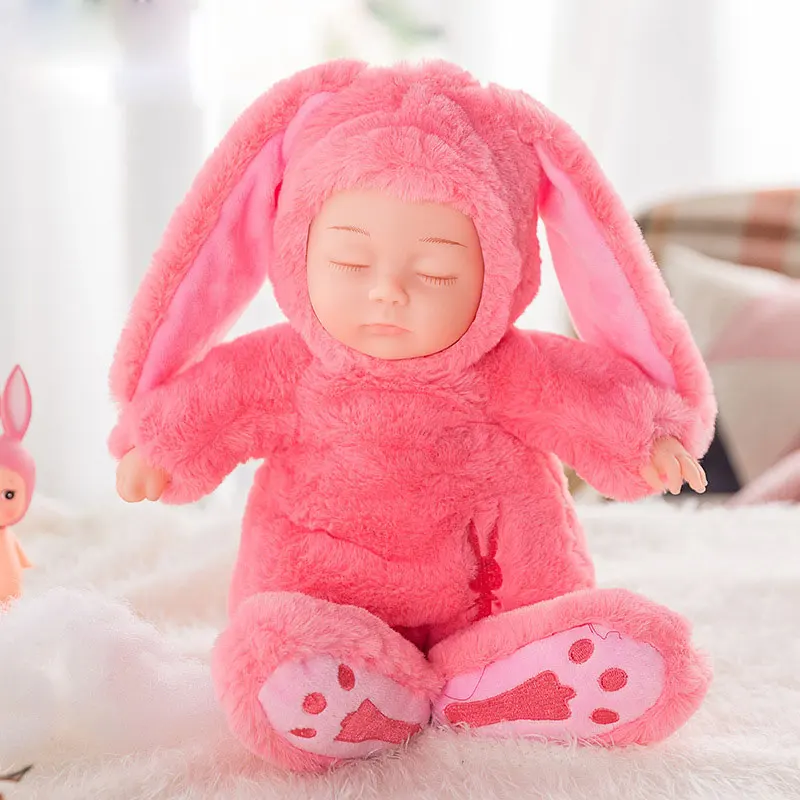 Cute-38CM-Simulated-Babies-Sleeping-Dolls-Rabbit-The-material-of-pp-cotton-Children-Toys-Birthday-Gift(8)