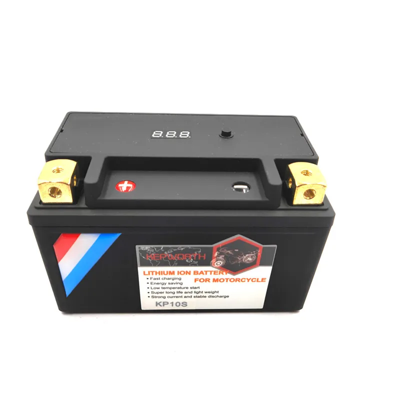 KP10S 12V 10Ah стартовый Аккумулятор для мотоцикла LiFePO4 120wh скутера литиевая батарея CCA