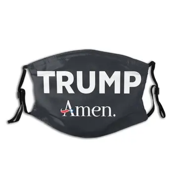 

Trump Amen Adult Reusable Face Mask with Filter Dustproof Mask Protection Mask Respirator Mouth Muffle