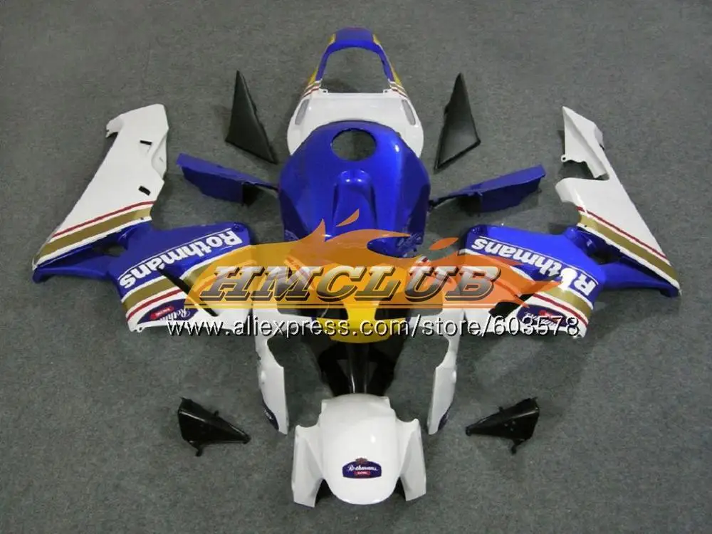 Литые изделия для Honda CBR 600RR 600F5 CBR600 RR 2003 2004 72CL. 84 CBR600RR CBR600F5 CBR 600 RR F5 03 04 OEM стиральная машина с черным серебро обтекатели - Цвет: No. 22