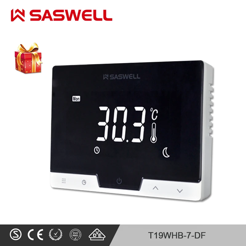 SASWELL умный термостат регулятор температуры для воды/Электрический пол Отопление воды/газовый котел Еженедельный программируемый termostat