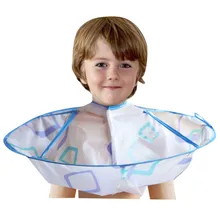 Apron Cape Umbrella Hairdressing-Clothes Hair-Cutting Kids Cloak Gown Boy Children