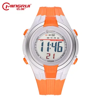

MINGRUI Children Wrist Watch Waterproof Silicone Digital Watches Kids Fashion LED Sport Watch Students Watches Hour Clock Gift