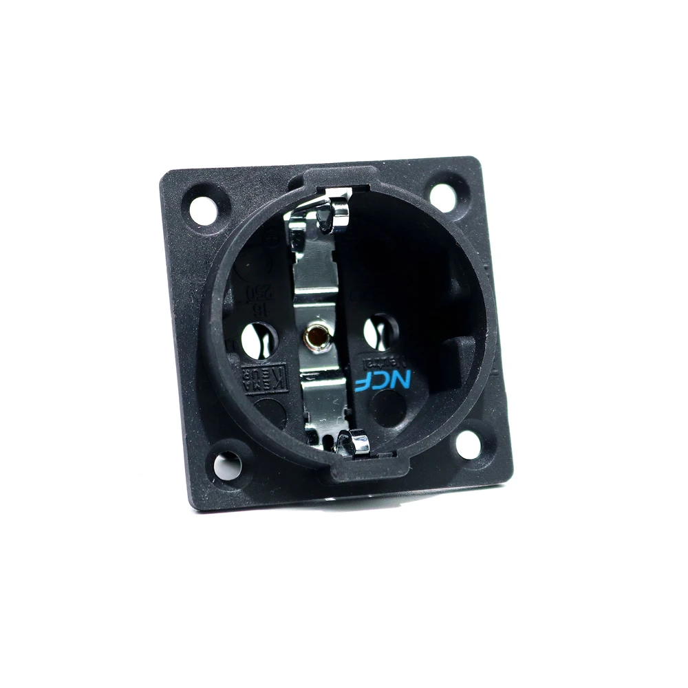 

High Quality Plated Rhodium Neutral Copper FI-E30 AC 250V 16A EU Euro 2 pin IEC inlet Power Uitimate HSchuko Chassis socket