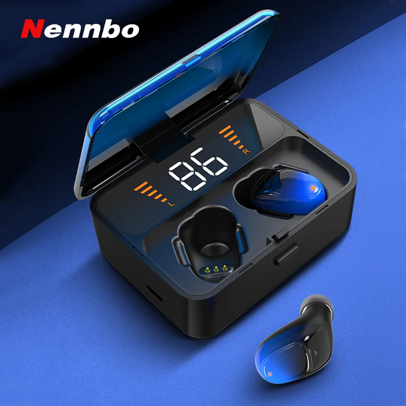 2000 mAh Bluetooth наушники 5 0 TWS беспроводные стерео мини с микрофоном Мощный