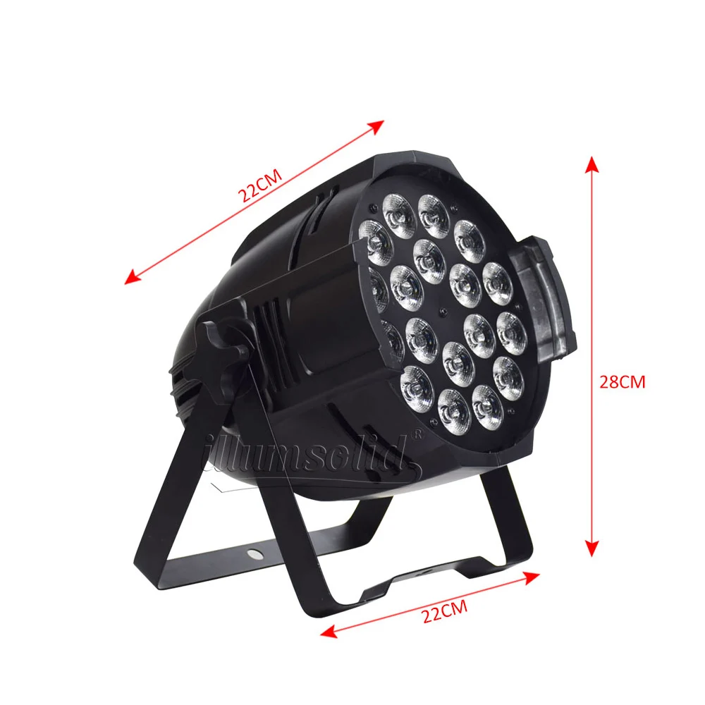 Dmx Dj светильник s Led 18x12 Вт Rgbw дискотечный высокой яркости сценический ing для бара