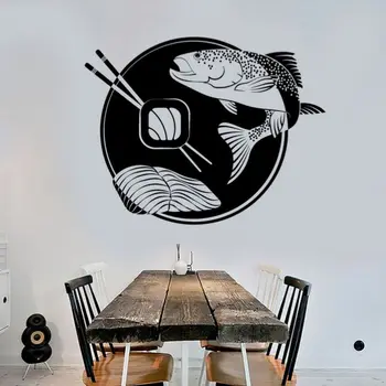

Sushi Sticker Japan Fish Food Decal Poster Vinyl Art Wall Decals Pegatina Quadro Parede Decor Mural Sushi Sticker