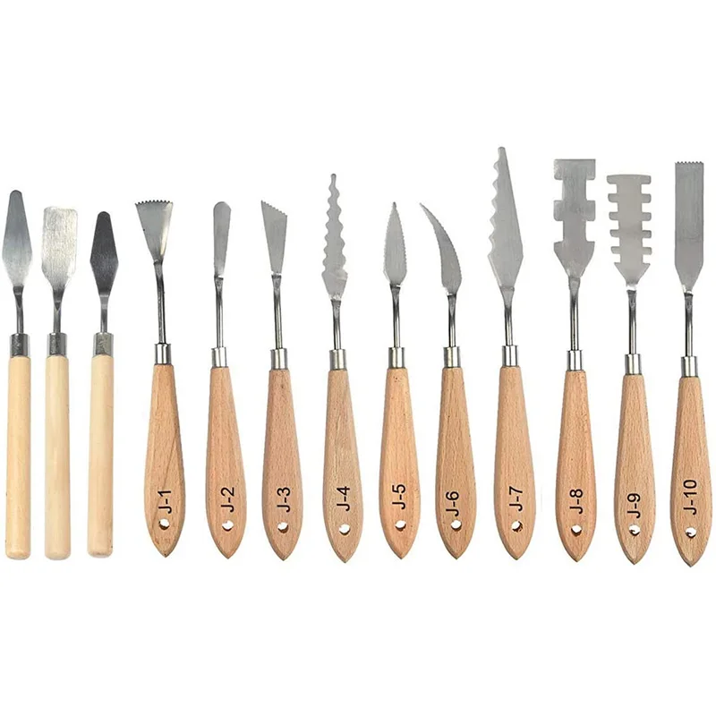 13Pcs Oil Painting Palette Knives Sets Spatula Paint Professional | Канцтовары для офиса и дома