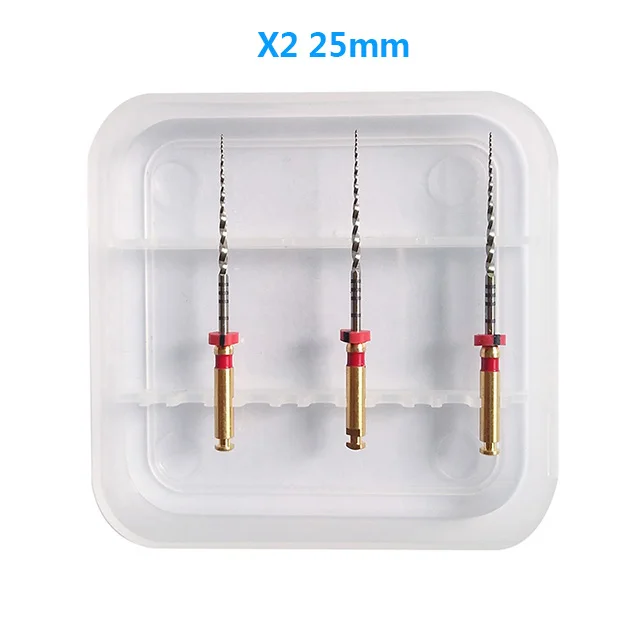 Стоматологическая Protaper следующий файлы 3 шт./кор. X1 двигателя Применение нити зачистной круг X2 Protaper Универсальный файлы стоматологии Эндодонтический инструмент - Цвет: 1box X2 25mm