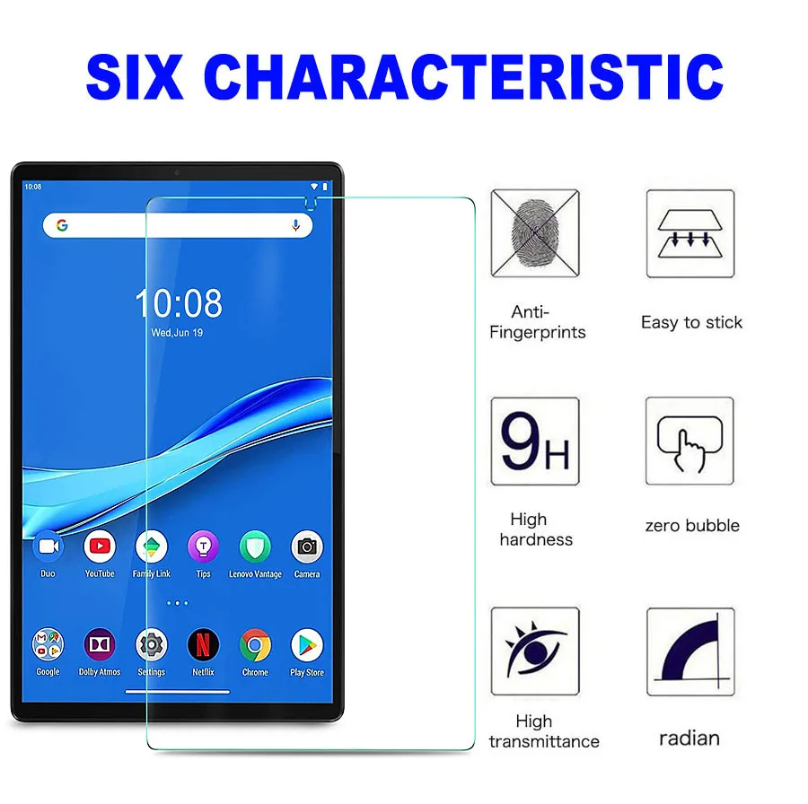 Защита экрана для 2020 Lenovo Tab M10 Plus 10 3 X606F планшета Закаленное стекло пленка TB