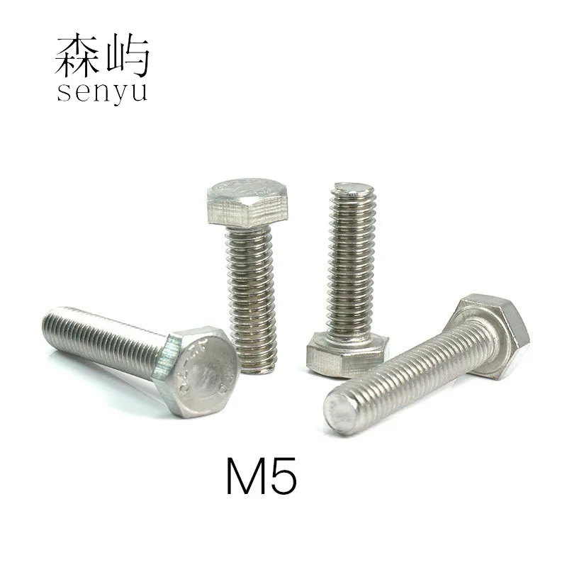 LHUICHANG M5 внешний шестигранник с шестигранной головкой Винты полной резьбой до