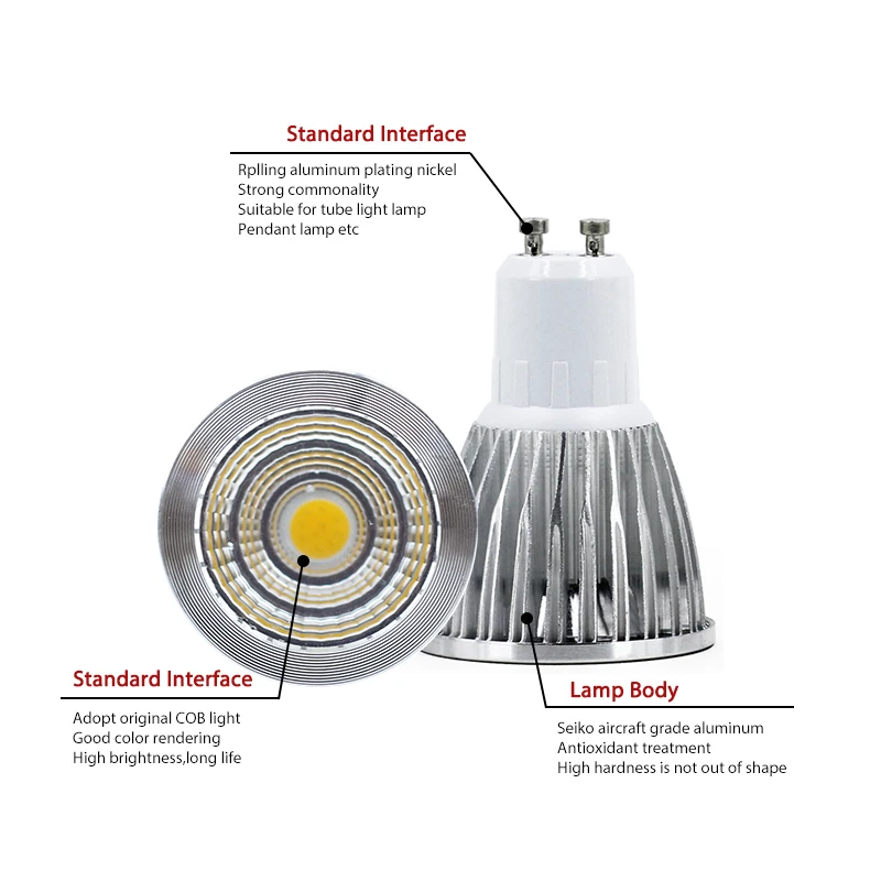 KARWEN COB светодиодный светильник в форме чаши GU10 MR16 E27 E14 лампада светодиодный 5 Вт 7 Вт Bombillas светодиодный электрическая лампочка, переменное напряжение 220v для украшения дома ампулы