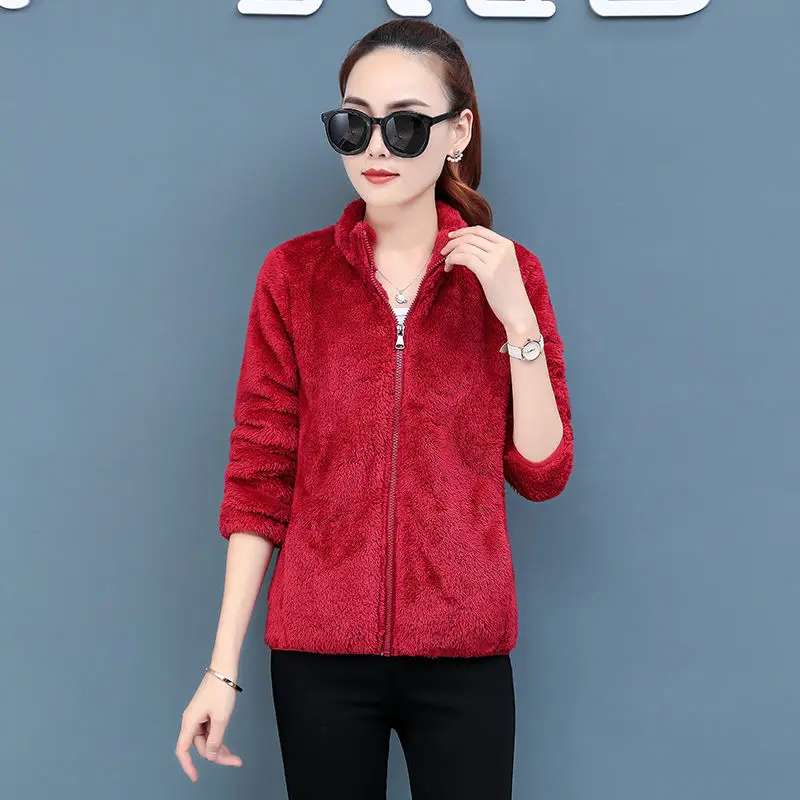 2019 новая зимняя Осенняя женская мягкая кашемировая куртка модная повседневная