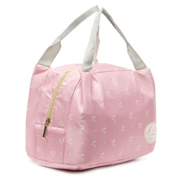 

Foldable Picnic Bag Portable Lunch Insulated Bags Carry Tote Hot Cold Pockets Lunch Box for Outdoor Picnic Work Thermal Aluminum