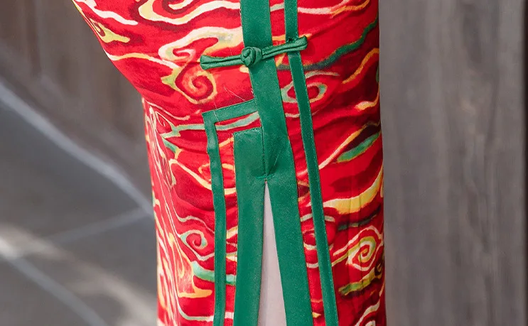 Sheng Coco шелковое платье Qipao Vestidos женское китайское традиционное Xiangyun Узорчатое вечернее платье для приема Cheongsam