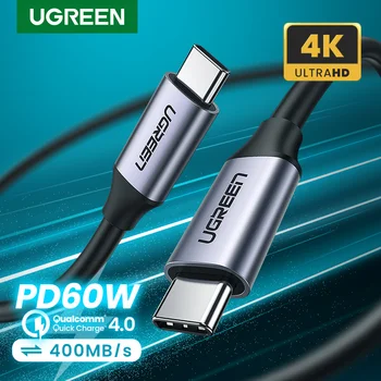 

UGREEN USB 3.1 Type C to USB C Cable for Samsung S9 S8 Note 9 8 PD 60W Quick Charge 4.0 USB-C Fast Charger Cable for MacBook Pro