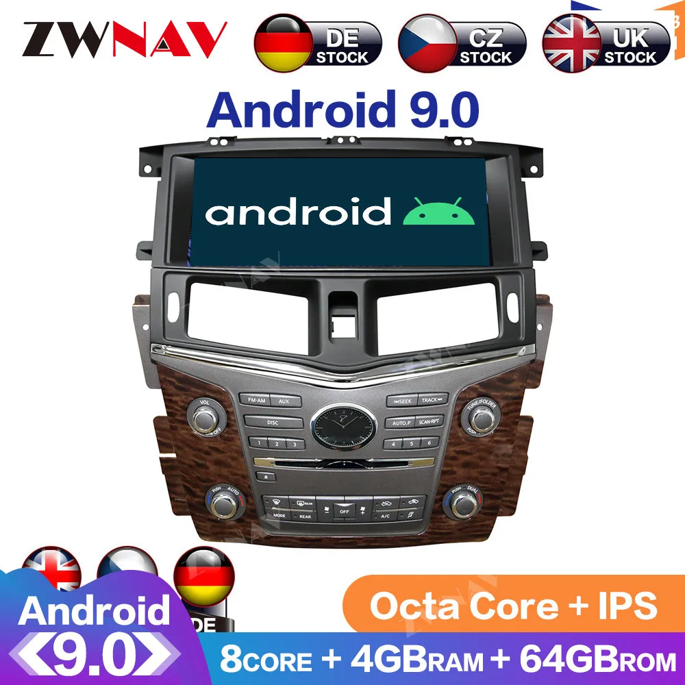 

DSP Android 9 PX6 For NISSAN PATROL XE 2010 2011+ IPS HD Tesla Screen Radio Car Multimedia Player GPS Navigation Audio Video