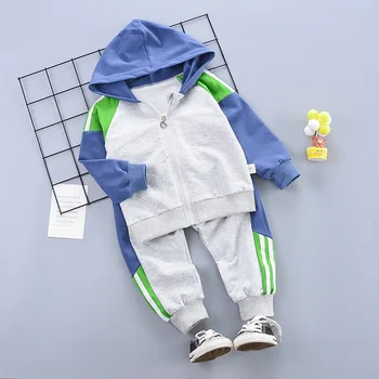 

2020 Spring Autumn Children Boys Girls Clothes Suit Baby Hooded Top Pants 2Pcs/sets Toddler Cotton Clothing Kids Boys Tracksuits