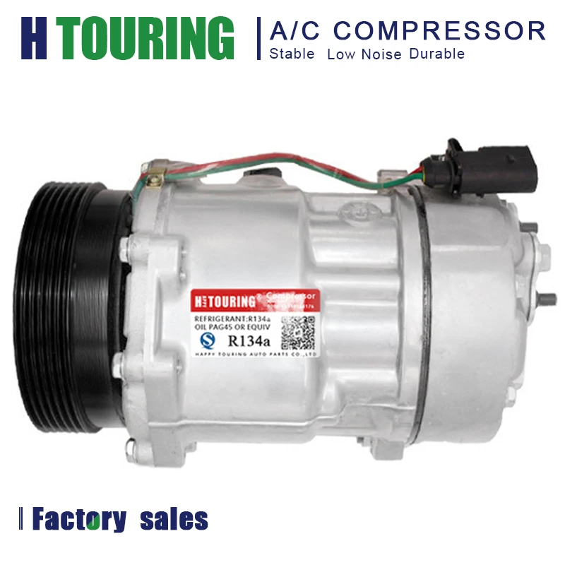 Per Auto Volkswagen Beetle Golf Jettas Beetle 00-05 A3 Sd7V16 Ac Compressore 1J0820803K 1J0820805 1J0820803L 1J0820803A 1J0820803F