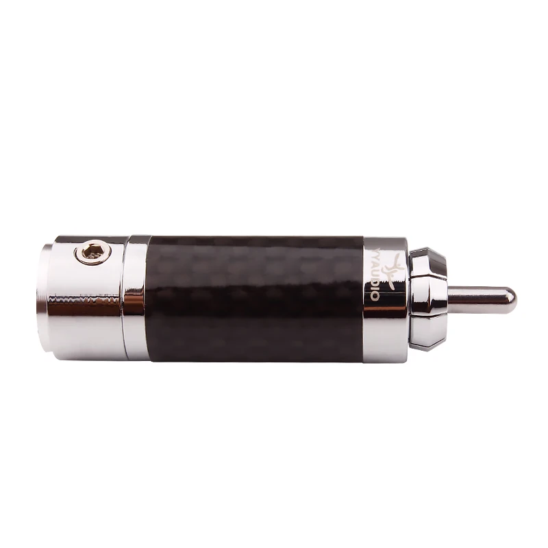 Разъем RCA Hi Fi разъем динамика углеродное волокно Tellurium медь родиевое покрытие для