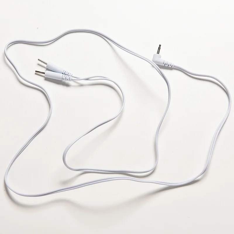 

1PCS 2.5mm White Electrotherapy Electrode Lead Wires Cable For Tens Massager Massage & Relaxation Connection