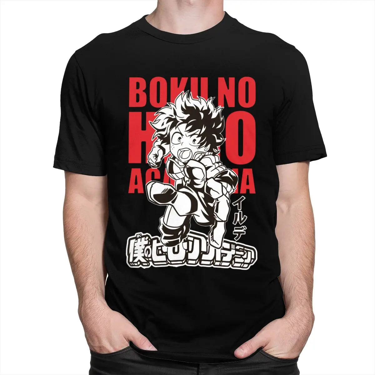 My Hero academic Deku футболка Забавный дизайн Boku No Футболка мужская аниме один для всех