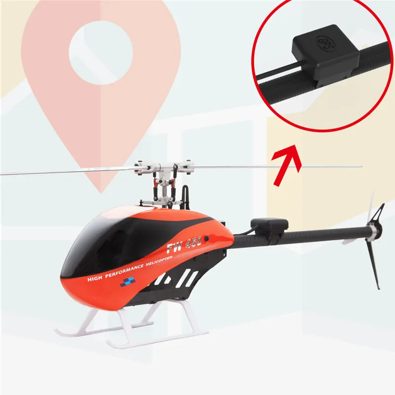 FW450 6CH FBL 3D Flying Smart GPS Altitude Hold One-key Return with H1 Flight Control System RC Helicopter RTF