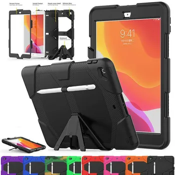 

Heavy Duty Stand Case Cover Built-in Screen Protector For iPad 7th Gen 10.2 2019 Case Cover Cover Slim Stand Leather Case#G35
