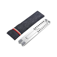 Ультра тонкий дизайн Поддержка Нескользящая охлаждающая подставка алюминиевый сплав регулируемая высота Складная устойчивая Портативная подставка для ноутбука