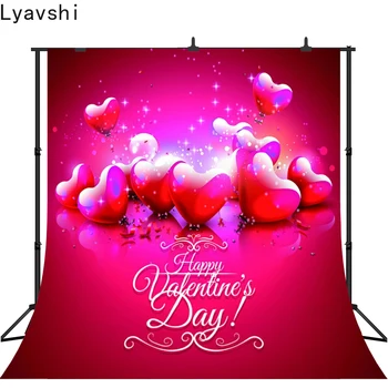 

Lyavshi Valentine's Day Theme Photography Background Baby Photo Studio Props vinyl Backdrop Family Decor