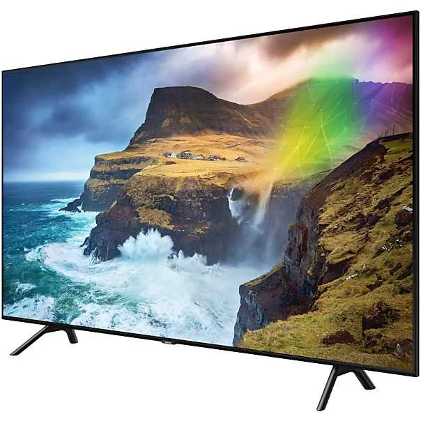 Телевизор QLED Samsung 55" QE55Q70RAUXRU Q черный/Ultra HD/1000Hz/DVB-T2/DVB-C/DVB-S2/USB/WiFi/Smart