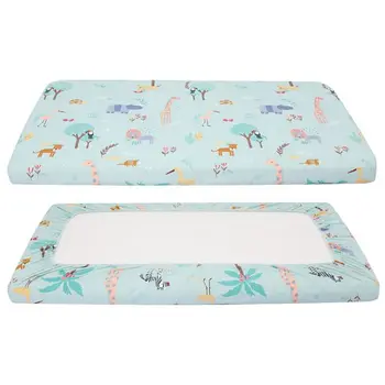

Soft Baby Bed Mattress Cover Newborn Crib Detachable Changing Table Pad Cover Hypoallergenic ultra soft breathable stretchy