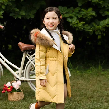 

The new Children's down jacket and long sections Girls
