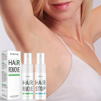 

20ML Hair Growth Inhibitor Spray Hair Removal Serum Beard Bikini Legs Body Armpit Painless Facial Inhibit Hair Growth Essence